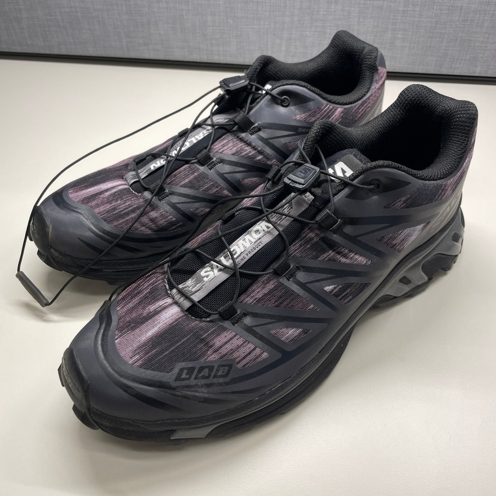 Salomon S-Lab XT-6 Shoes Mens 9.5 Black Trail Running Hiking Gorpcore